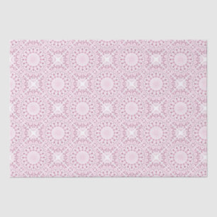 Dusky Rose Confetti Lace Diamond Tile Craft Tissue Paper