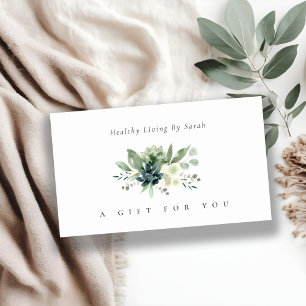 Dusky Succulent Green Wild Fauna Gift Certificate
