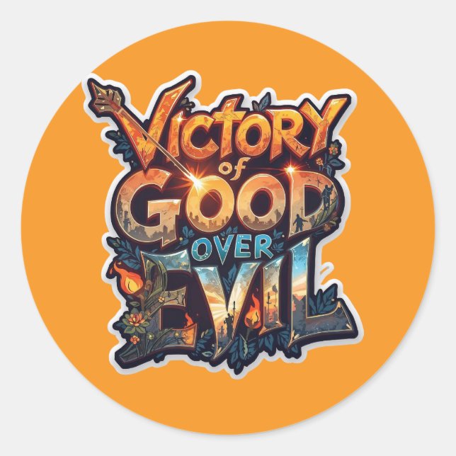 Dussehra 2025 Symbol of Triumph – Cutout Sticker  (Front)