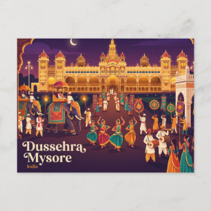 Dussehra Mysore India Postcard