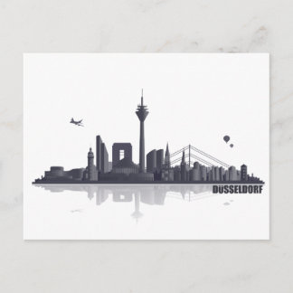 Düsseldorf City Skyline Postcard