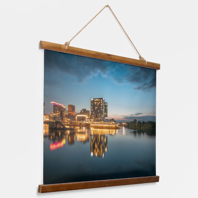 Dusseldorf Germany Hanging Tapestry (Angled)