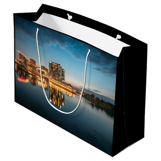 Dusseldorf Germany Large Gift Bag (Back Angled)