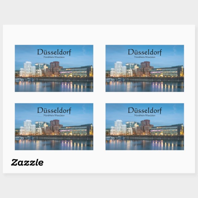 Dusseldorf Germany Rectangular Sticker (Sheet)
