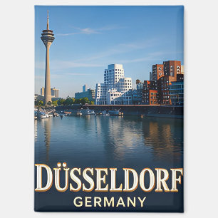 ✈️ Düsseldorf Germany Travel Gift 🌆 Magnet