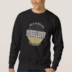 Düsseldorf Germany, Vintage German flag Premium Sweatshirt