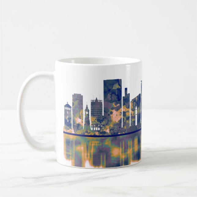 Dusseldorf Skyline Coffee Mug (Left)