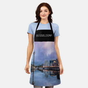 Dusseldorf Skyline Germany Holiday Sunset Souvenir Apron