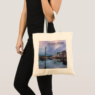 Dusseldorf Skyline Germany Holiday Sunset Souvenir Tote Bag