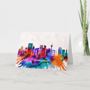 Dusseldorf Skyline Holiday Card