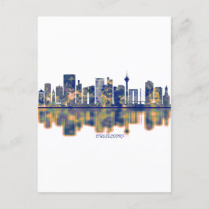 Dusseldorf Skyline Holiday Postcard