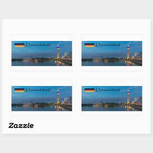 Dusseldorf Souvenir Rectangular Sticker
