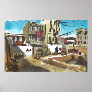 Dust 2 CSGO Original Watercolor Poster