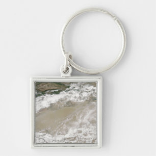 Dust and clouds hovered over the Taklimakan Des Key Ring