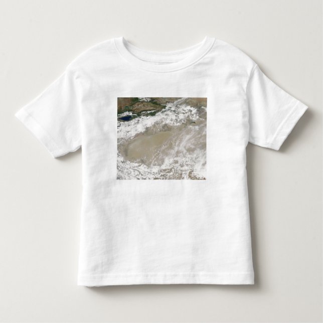 Dust and clouds hovered over the Taklimakan Des Toddler T-Shirt (Front)