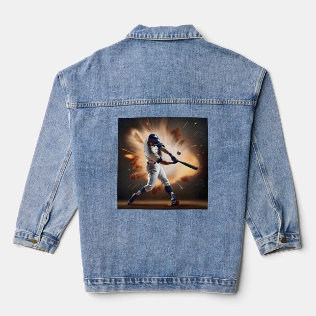 Dust And Glory: Baseball The Home Run Denim Jacket (Back)