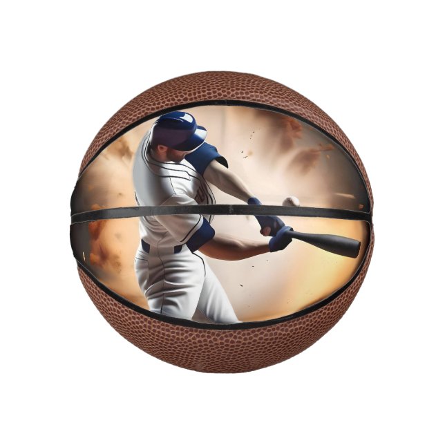 Dust And Glory: Baseball The Home Run Mini Basketball (Front)