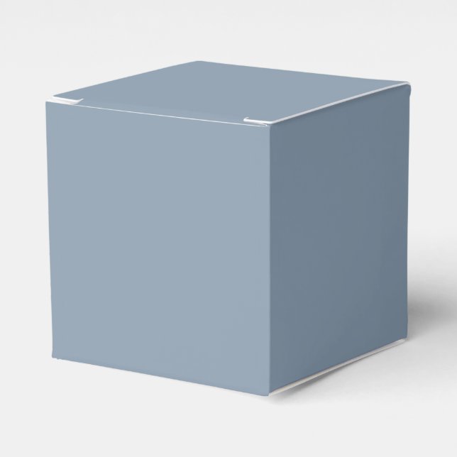 Dust Blue Favour Box (Front Side)