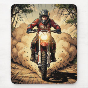 Dust & Determination Full Throttle Motocross Mouse Pad