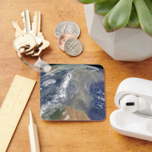 Dust Heading Toward South America Key Ring