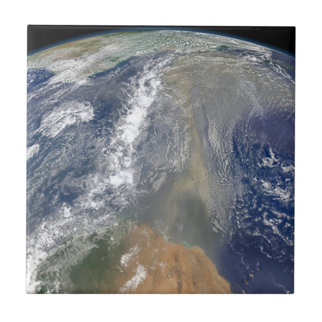 Dust Heading Towards South America Ceramic Tile (Front)