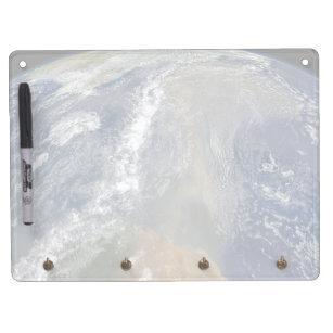 Dust Heading Towards South America Dry Erase Board With Key Ring Holder