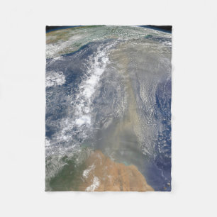Dust Heading Towards South America Fleece Blanket