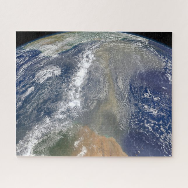 Dust Heading Towards South America Jigsaw Puzzle (Horizontal)