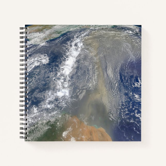 Dust Heading Towards South America Notebook (Front)