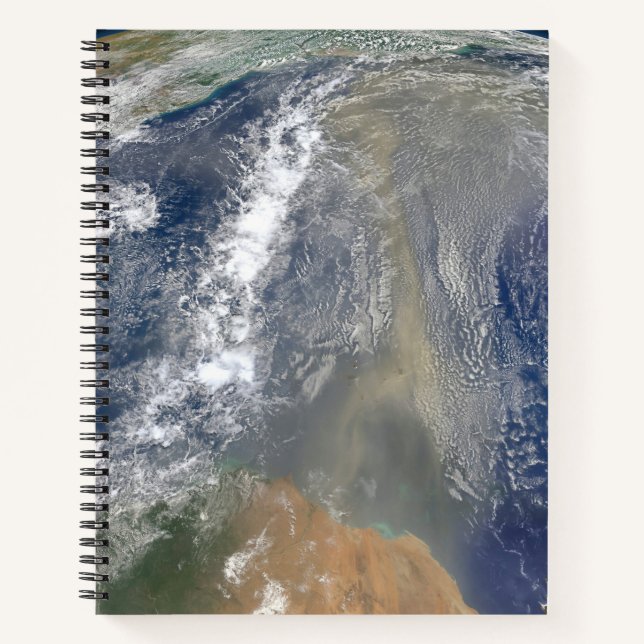 Dust Heading Towards South America Notebook (Front)