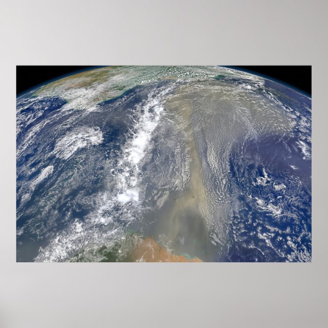 Dust Heading Towards South America Poster (Front)