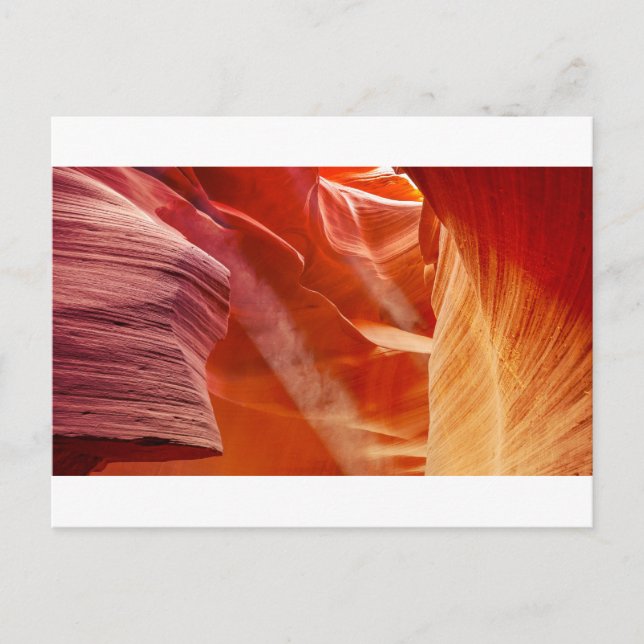 dust particles in the ray of light postcard (Front)