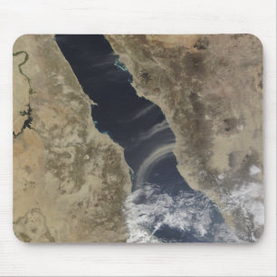 Dust plumes blow off the coast of Saudi Arabia Mouse Pad