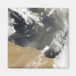 Dust plumes blowing off the north African coast Magnet