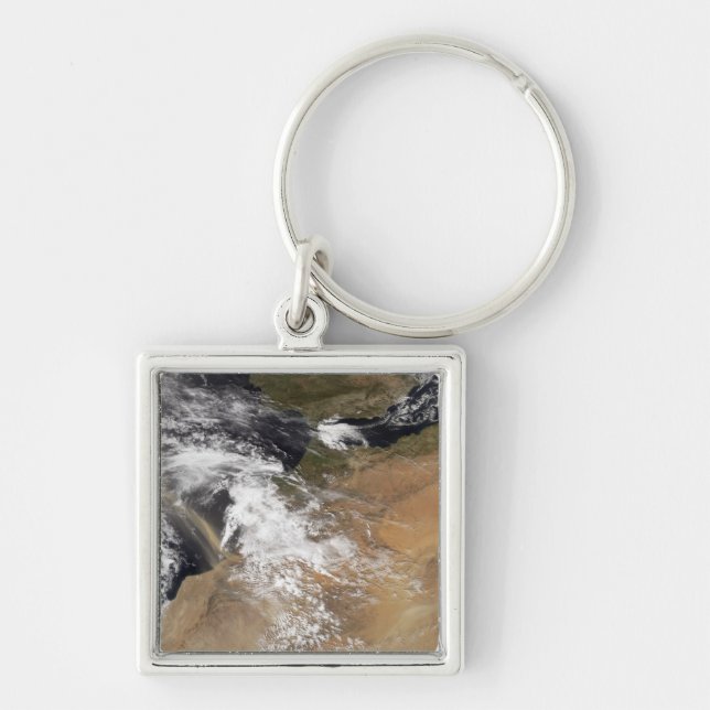 Dust plumes off the Moroccan coast Key Ring (Front)