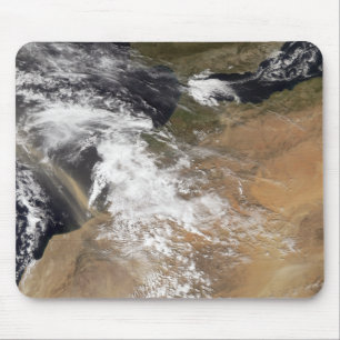 Dust plumes off the Moroccan coast Mouse Pad