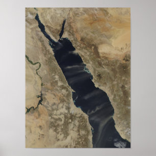 Dust plumes over the Red Sea Poster