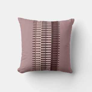 Dust Rose Red Stylish Modern Chic Pattern Cushion