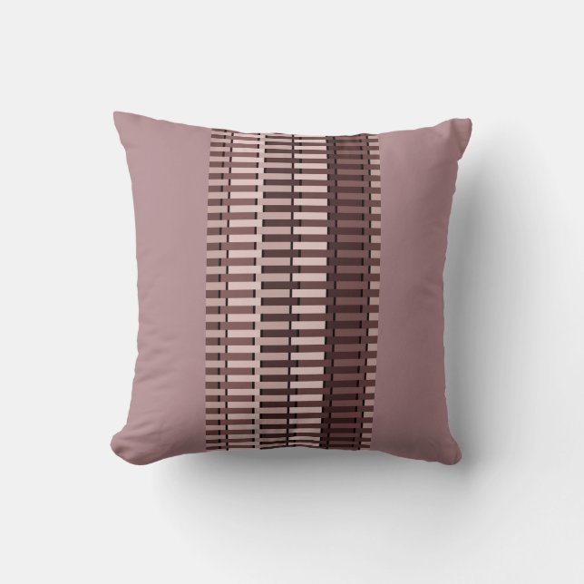 Dust Rose Red Stylish Modern Chic Pattern Cushion (Front)