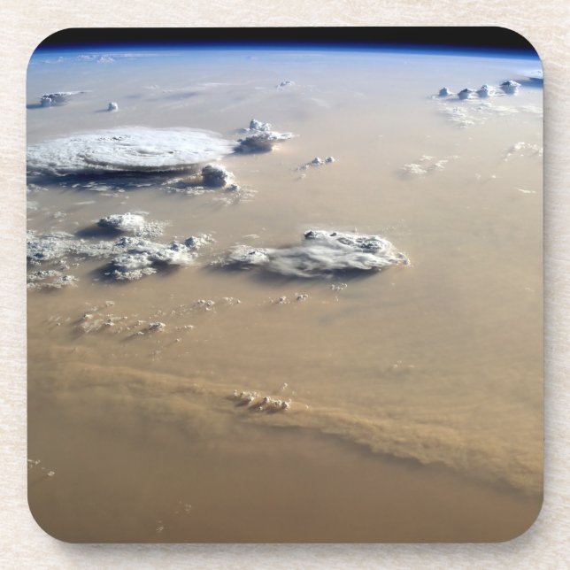 Dust Storm Across The Sand Seas Of Sahara Desert. Coaster (Front)