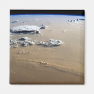 Dust Storm Across The Sand Seas Of Sahara Desert. Magnet