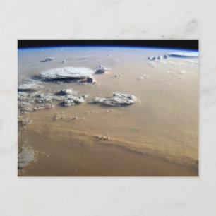 Dust Storm Across The Sand Seas Of Sahara Desert. Postcard