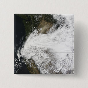 Dust storm in eastern Washington, USA 15 Cm Square Badge
