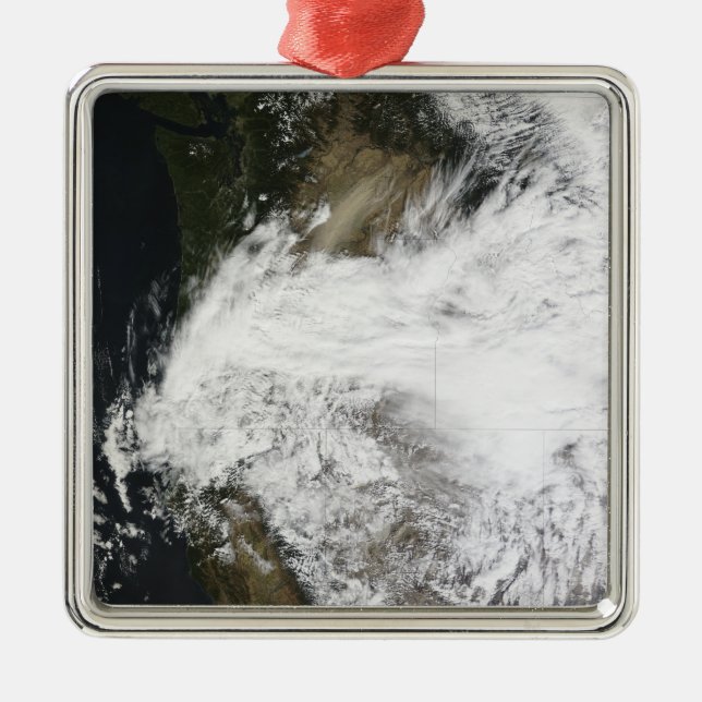 Dust storm in eastern Washington, USA Metal Tree Decoration (Front)