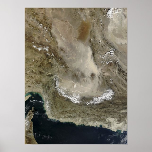 Dust storm in Iran Poster (Front)