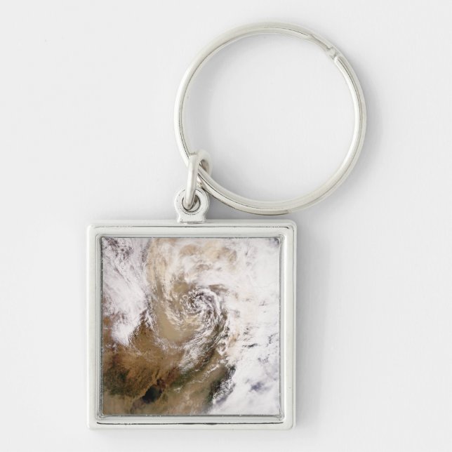 Dust storm in northern China Key Ring (Front)