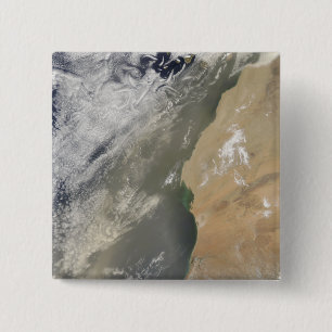 Dust storm off West Africa 15 Cm Square Badge