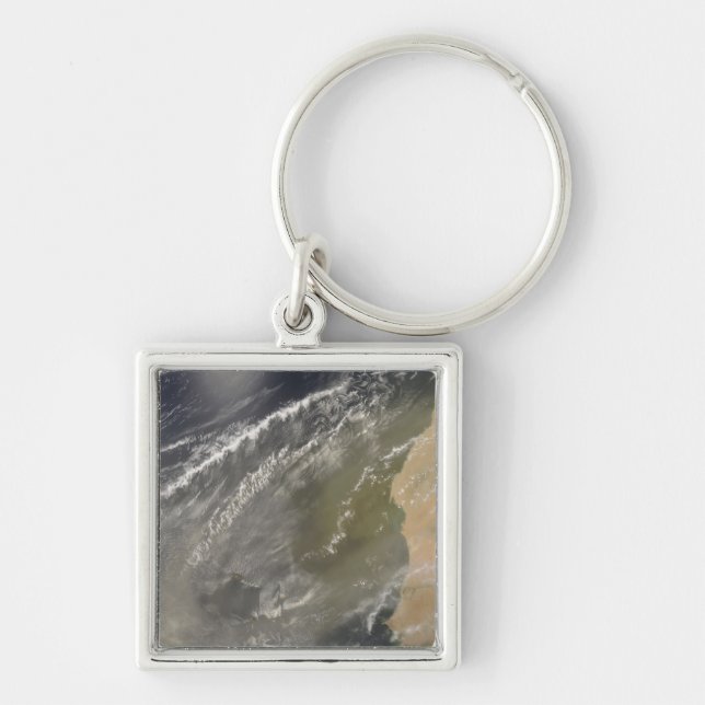Dust storm off West Africa 2 Key Ring (Front)