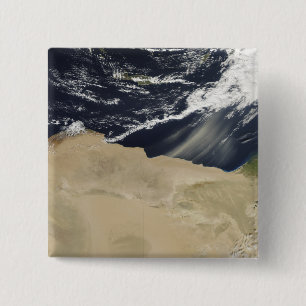 Dust storm over Egypt 15 Cm Square Badge