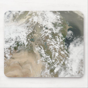 Dust storms over the Middle East Mouse Pad